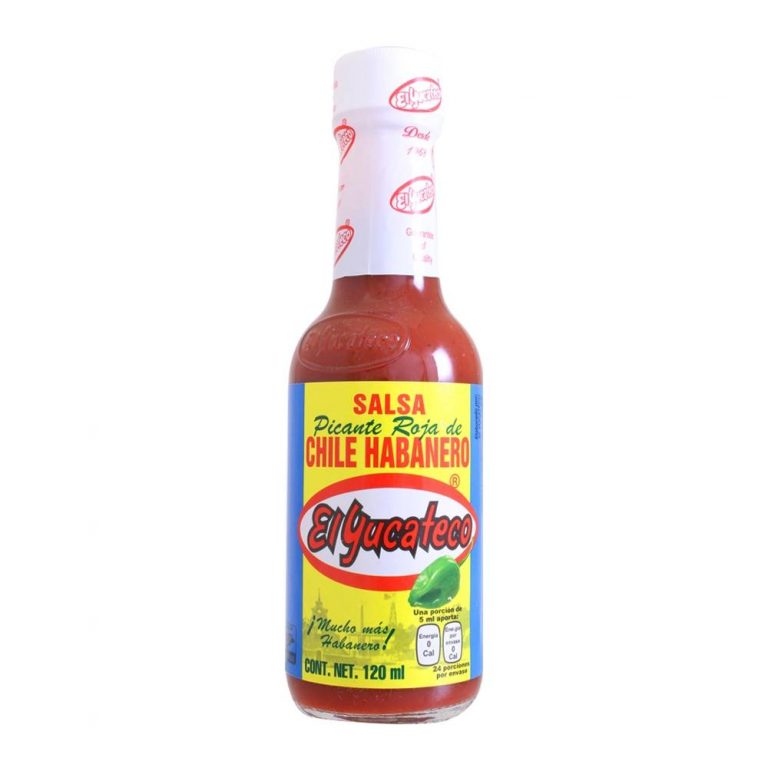Salsa Roja de Chile Habanero El Yucateco 120 ml María la Bonita ¡Cómo